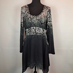 Papillon Long Sleeve Dress with Pockets Size L